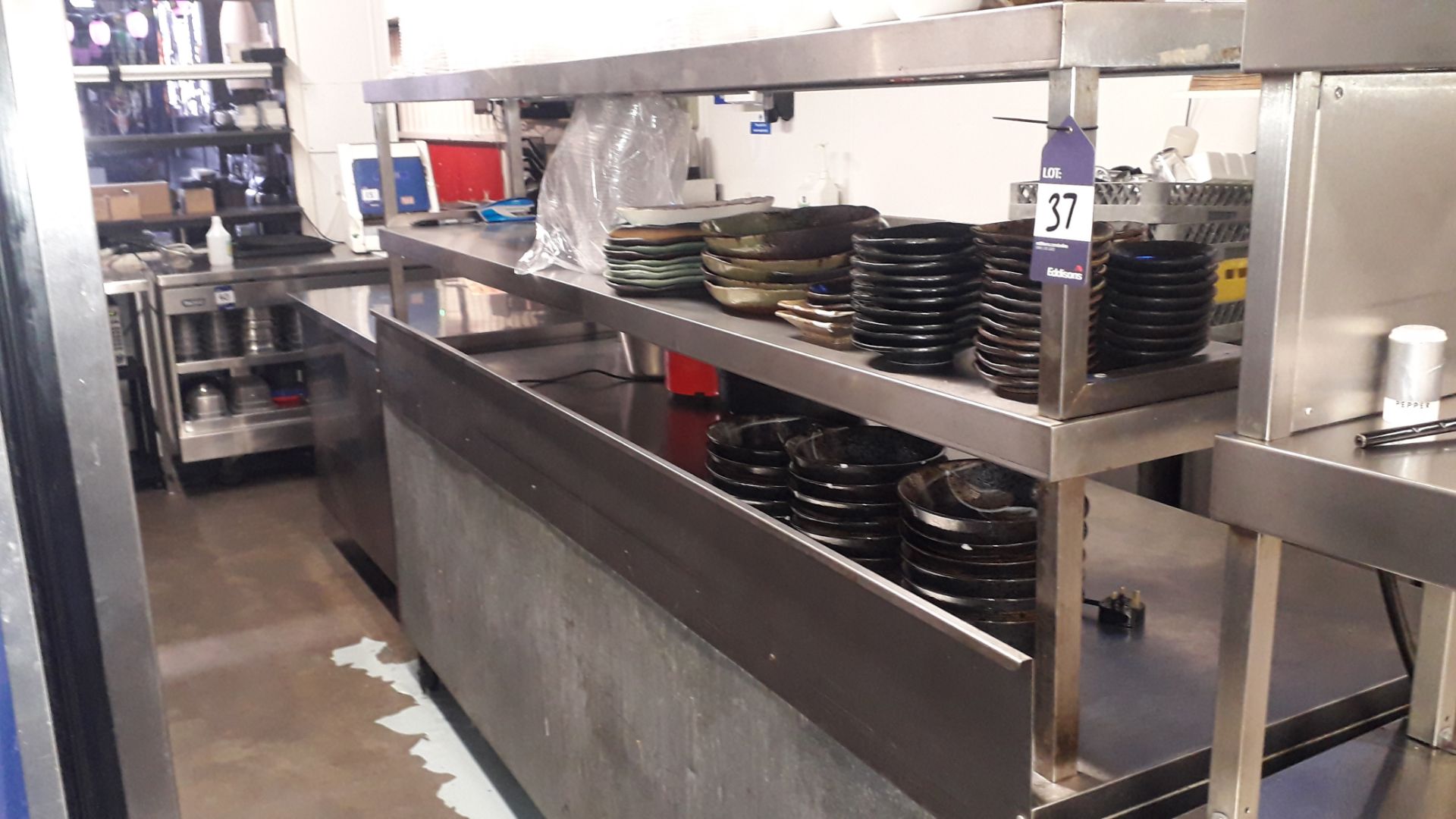 Stainless Steel Two Tier Counter Gantry – Located 85 Scoresby Street, London, SE1 0XN