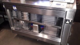 Bartlett Stainless Steel Mobile Counter Section with Storage Under 1,200mmx800mm & Contents –