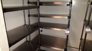 Three Stainless Steel Height Adjustable Shelving Units – Located Vivo, 57-58 Upper Street, London,