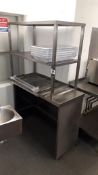 Stainless Steel Counter Section 1,200mm with Shelv