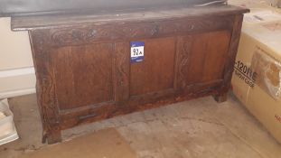 Oak C17th Century Chest (Adapted Fall Front Openin