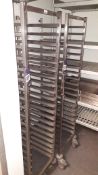 Two Bourgeat Stainless Steel Twenty Shelf Tray Trolleys – Located Vivo, 57-58 Upper Street,