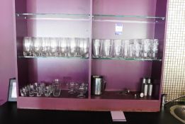 Quantity of Glasses to Shelving Unit