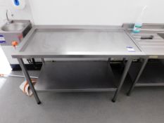 Stainless Steel 2 Tier Wash Station Bench (1200x680)