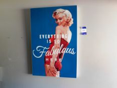 Canvas Picture “Everything is so Fabulous Here”