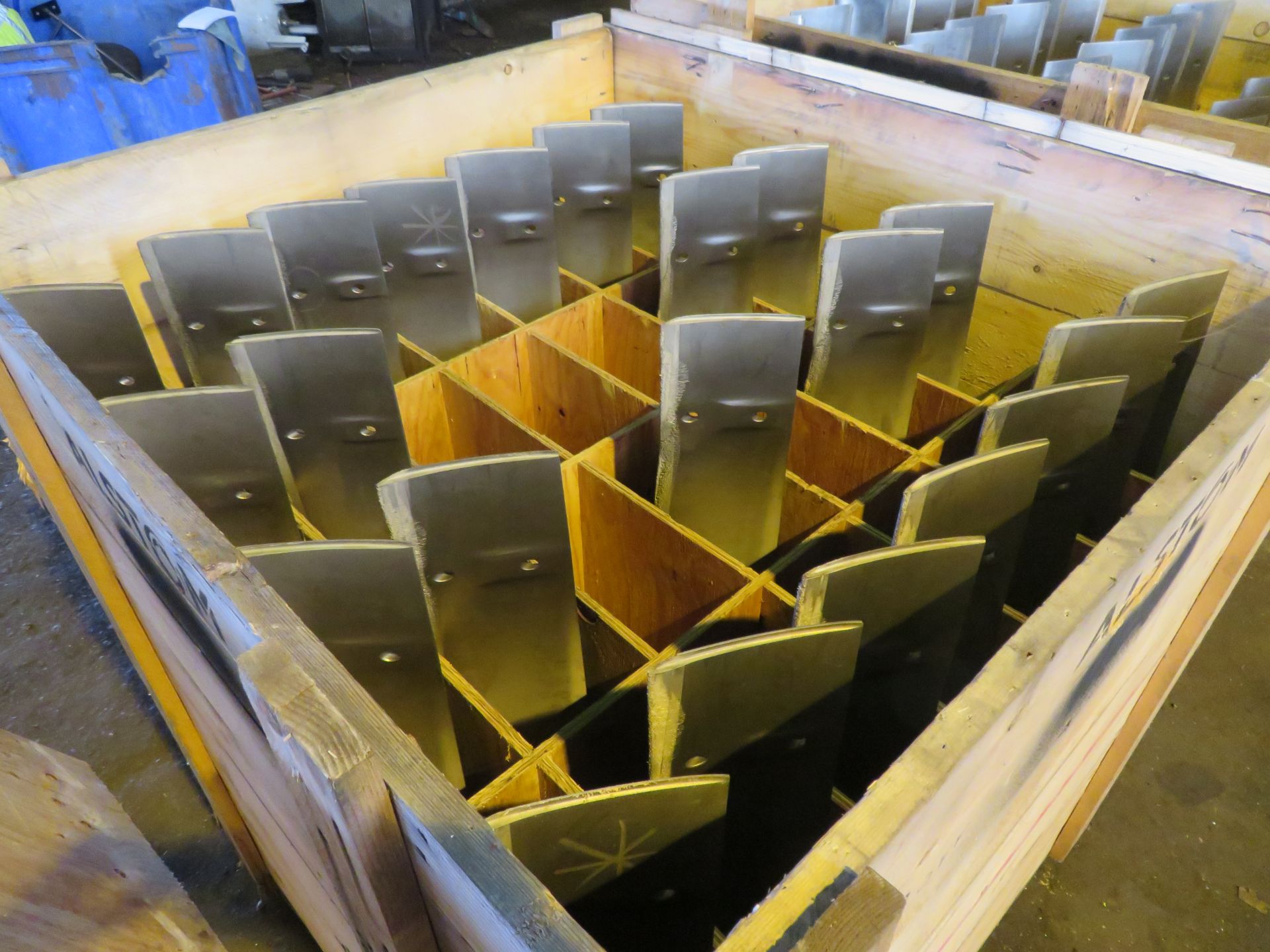 Crate to contain 23 Alstom Steam Turbine Blades