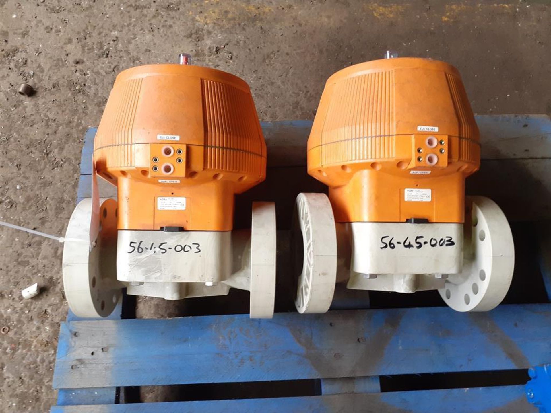 2 x GF Pneumatic Valve Actuators