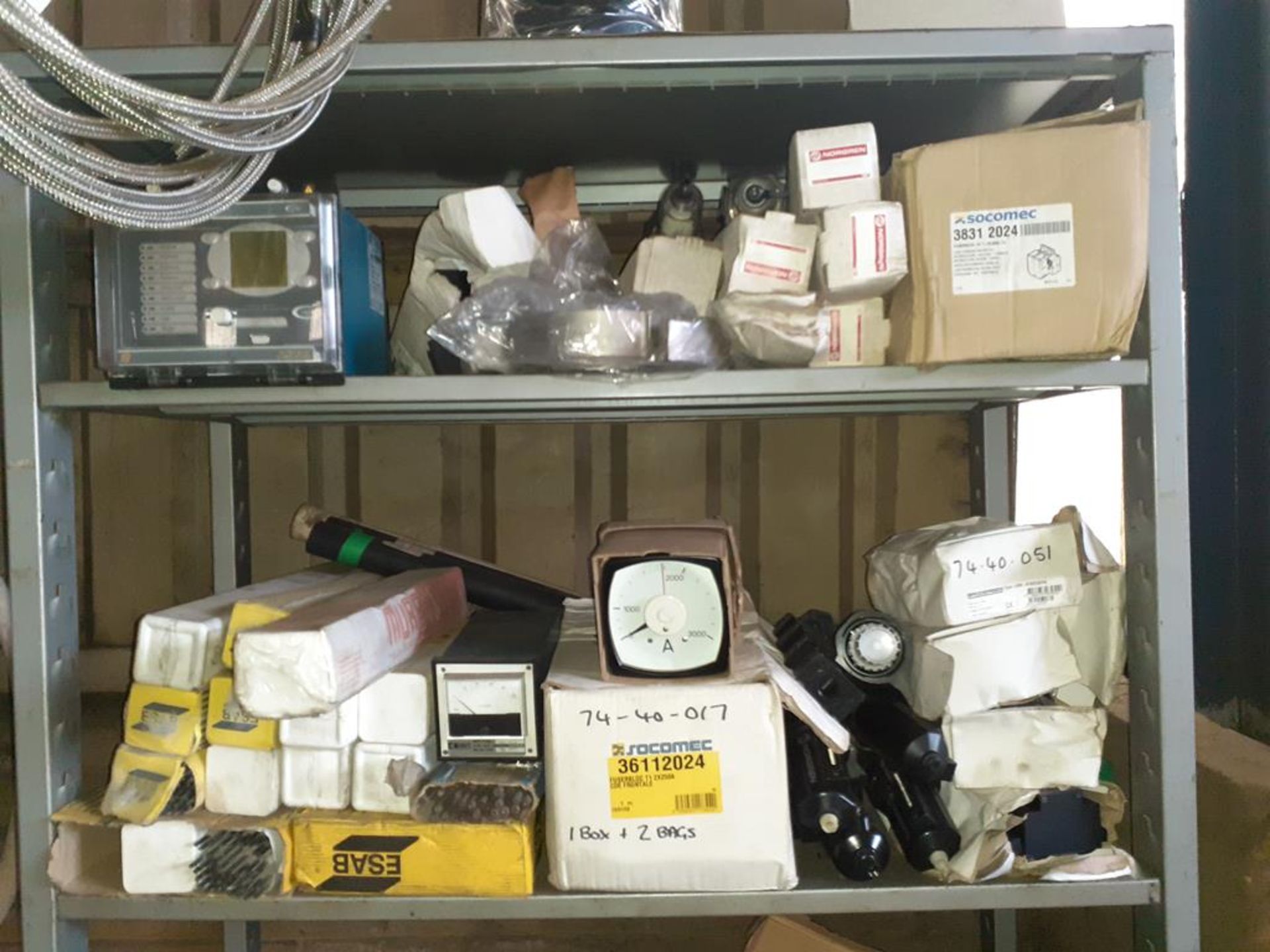 5 x Shelves to Contain Various Electrical Components, Velding Sticks, Pressure Gauges, etcs. - Image 2 of 6