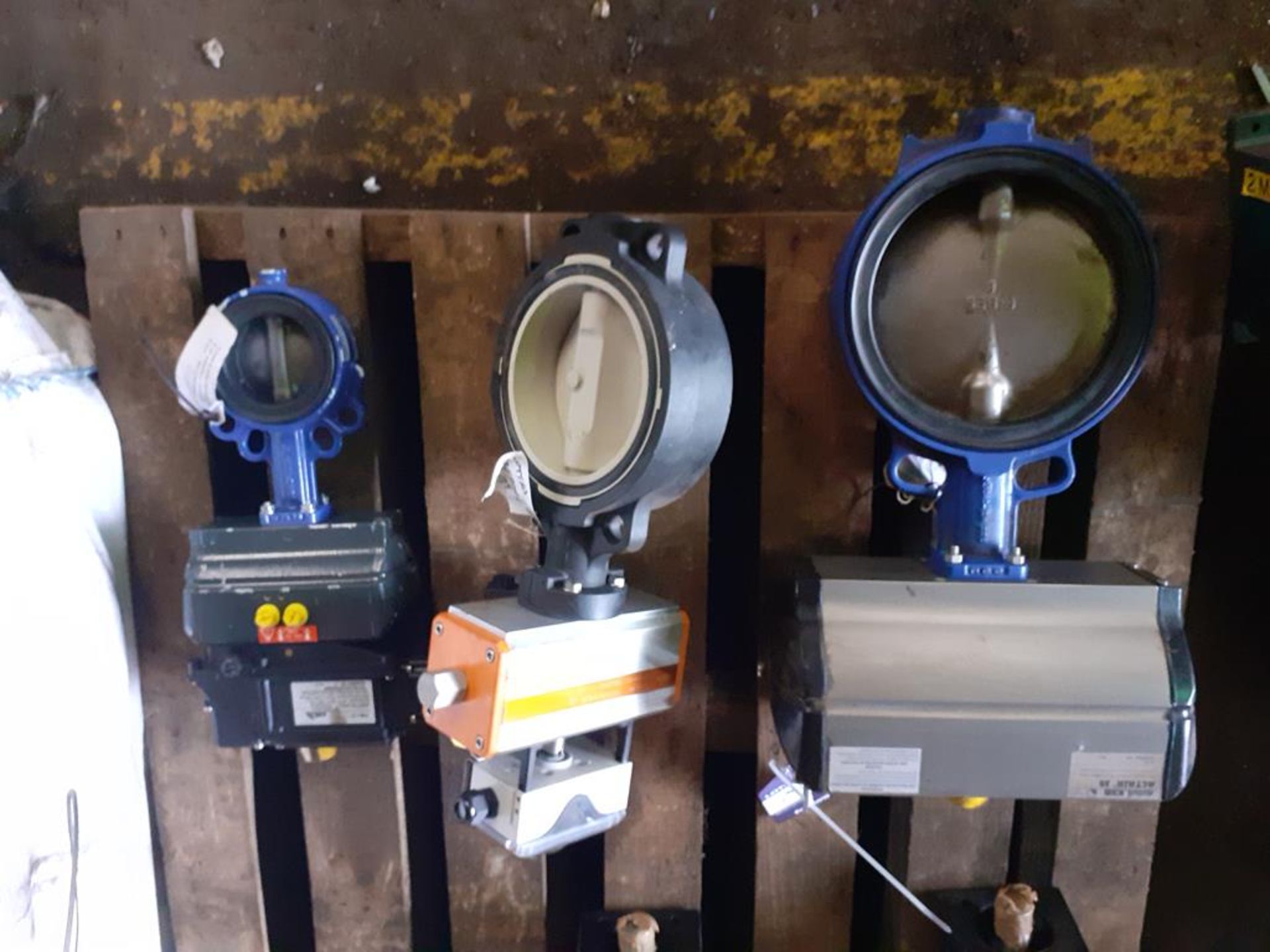 3 x Various Actuated Butterfly Valves