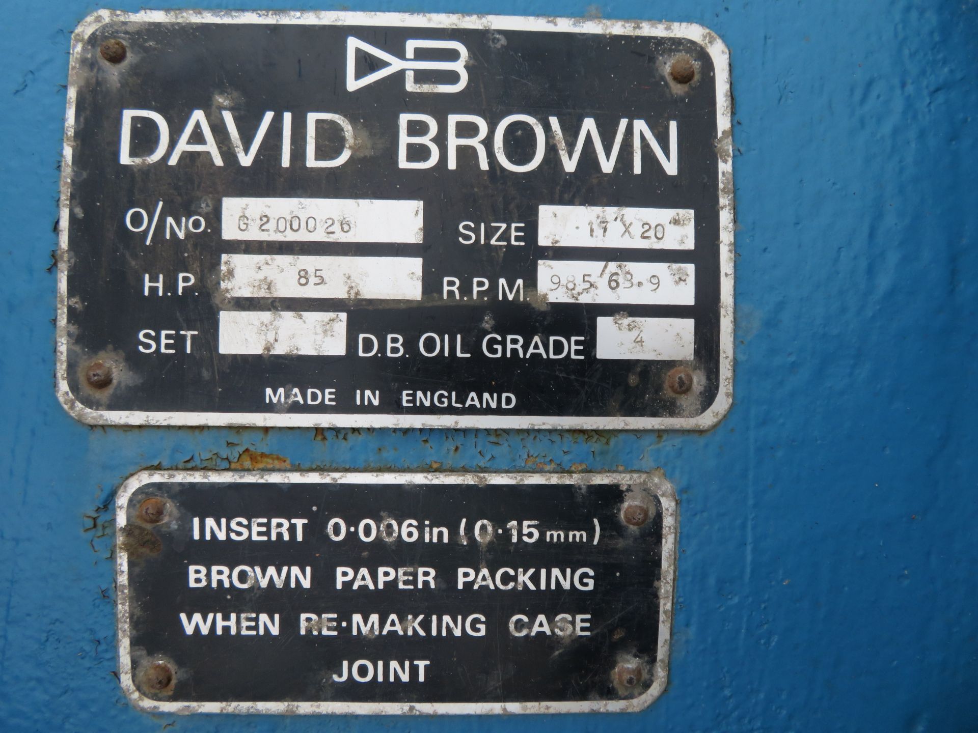 David Brown industrial gearbox - Bild 5 aus 6