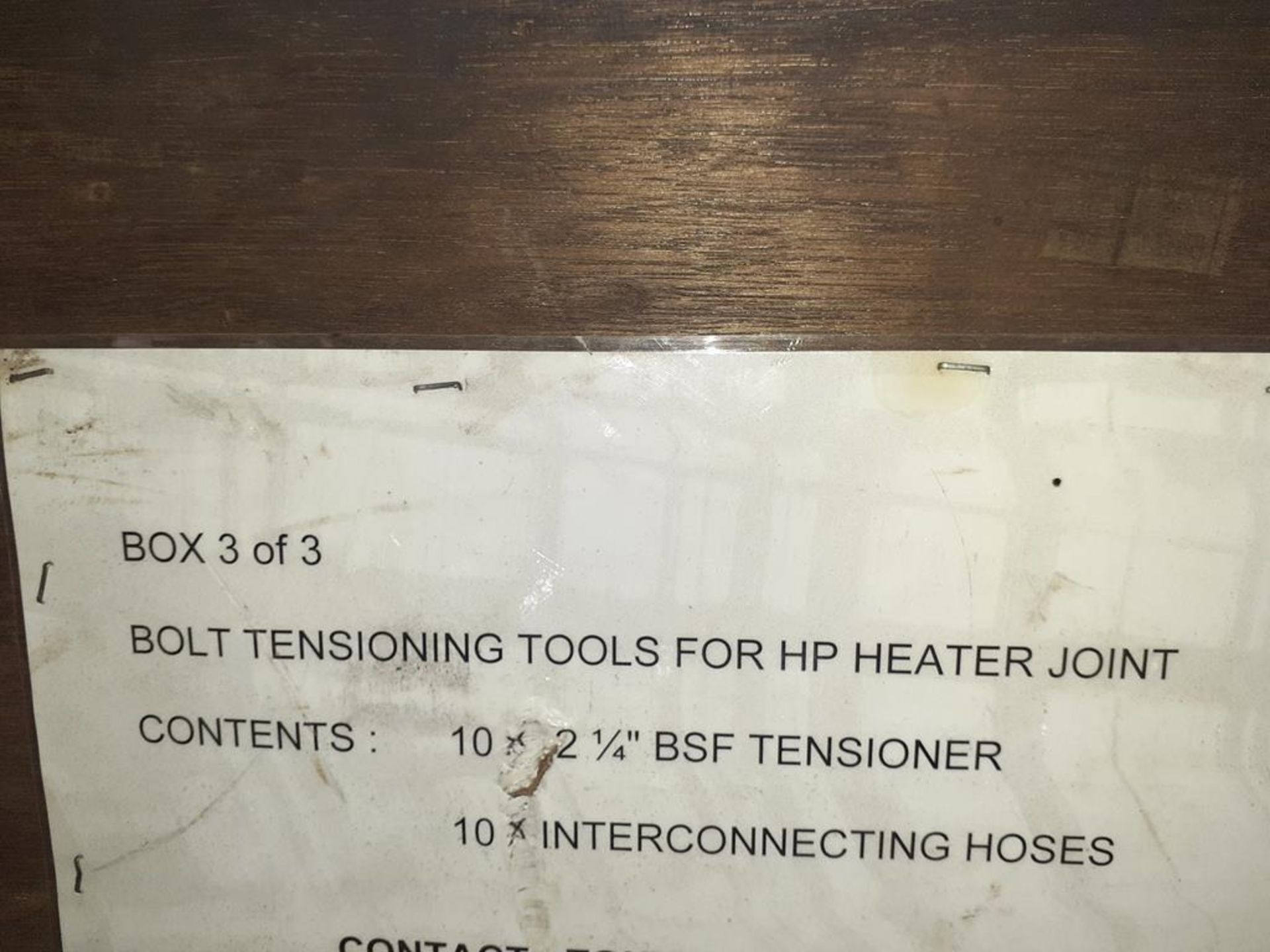 5 x Crates to Contain Qty of Various Bolt Tensioning Cylinders - Image 4 of 8