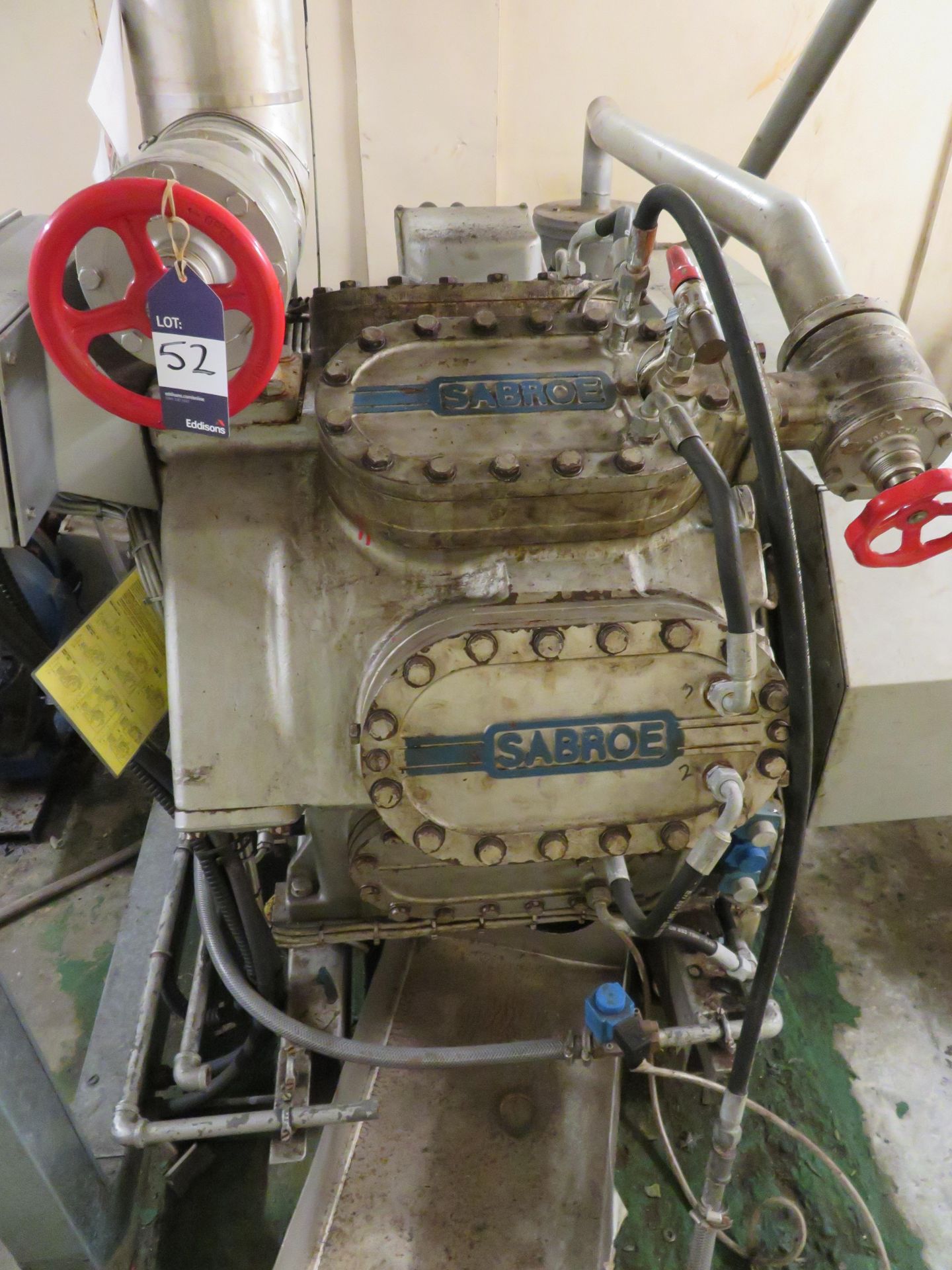 Sabroe Ammonia compressor. Year 2000. 4 cylinder. - Image 3 of 8