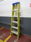 2 x 5 Rung Step Ladders and 22 Rung Extendable Alu