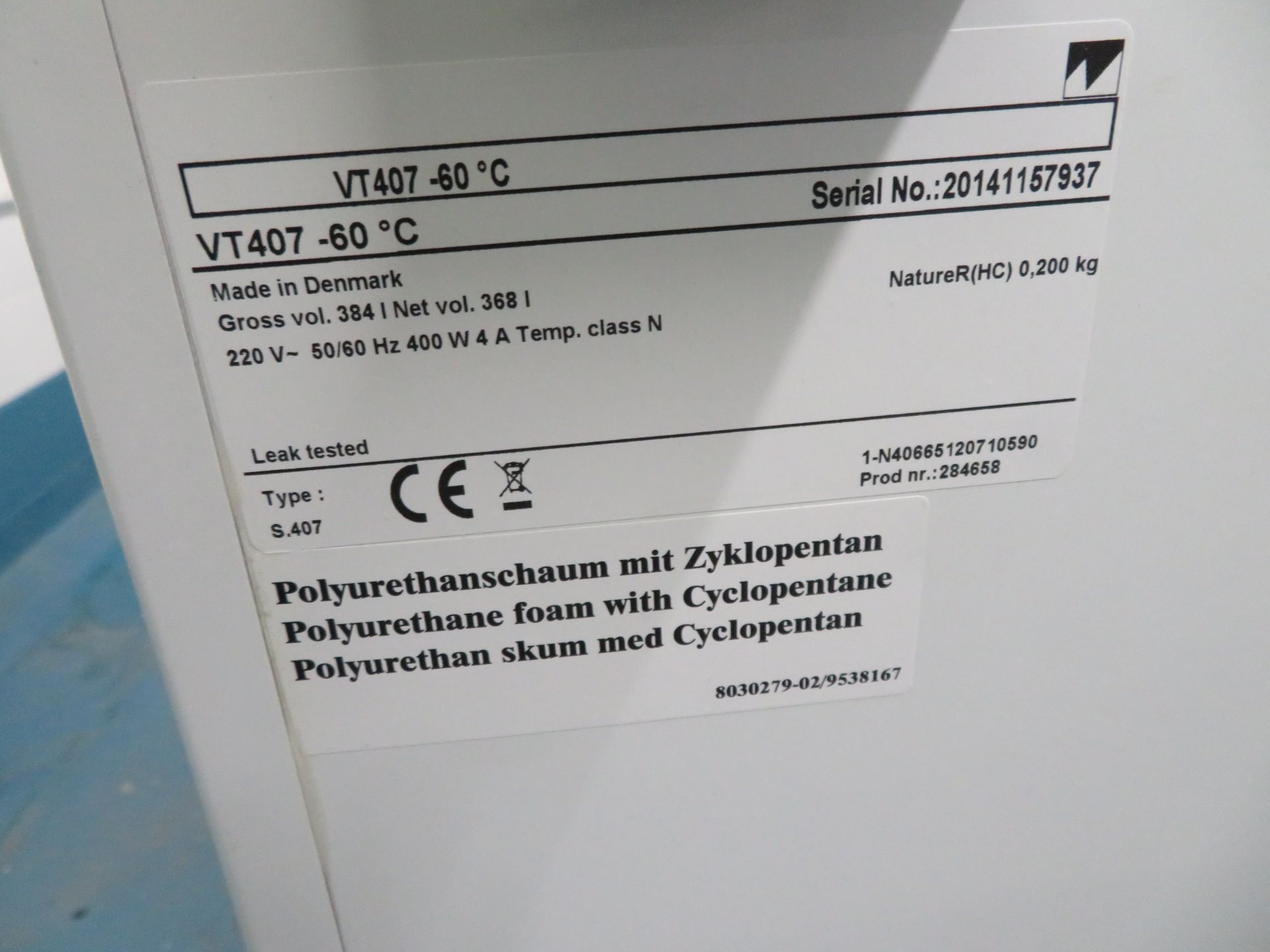 2 x Vestfrost VT407 (-60°C) chest freezers NOS 7/8 - Image 3 of 3