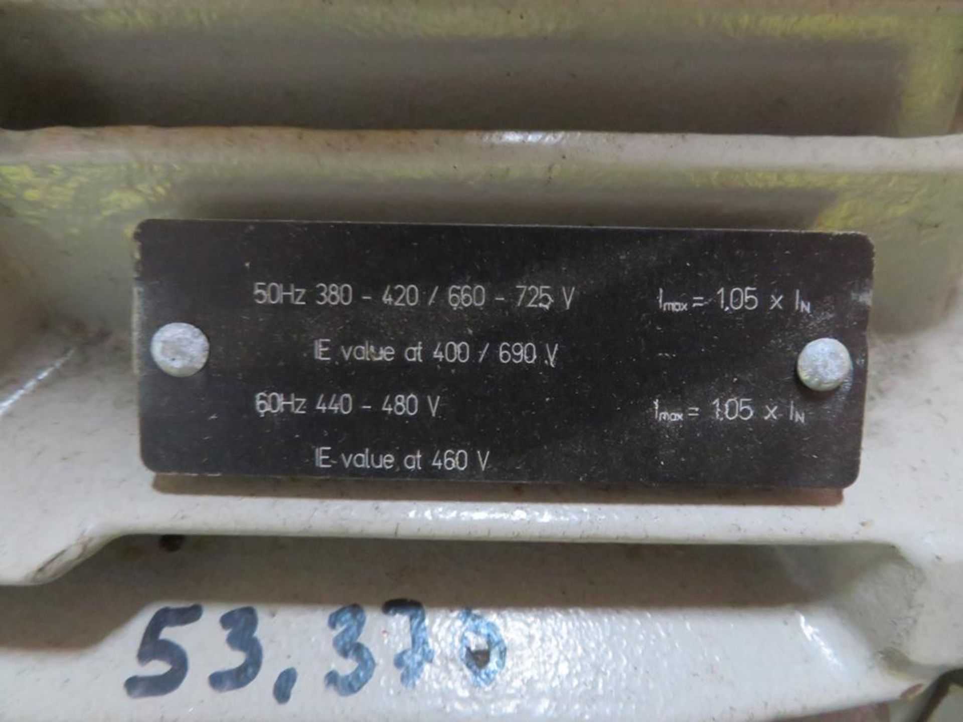 Exico 3 phase motor 110kg, 15kw (clarifier motor) - Image 5 of 6