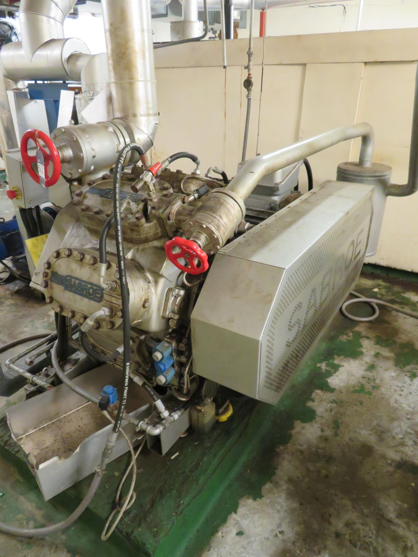 Sabroe Ammonia compressor. Year 2000. 4 cylinder.