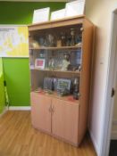 Reception Desk and Display Cabinet