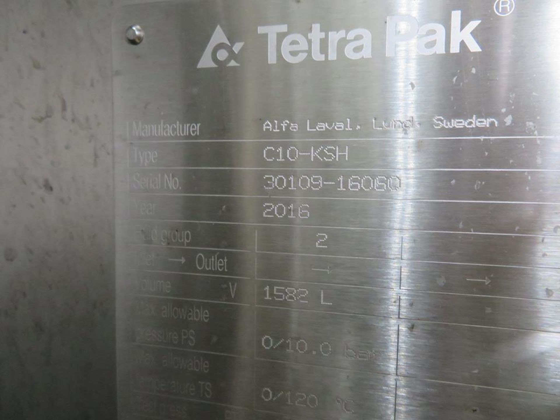 2016 Tetra Pak CIO KSH plate pasteriser with pipew - Image 4 of 19