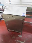 2 x Hygienox stainless steel lecturn cabinet