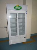 Capital double sliding door display fridge