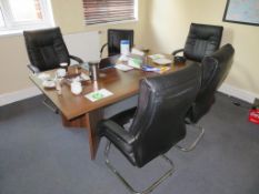 4 x Executive Chairs, 1 x Table and Television (co