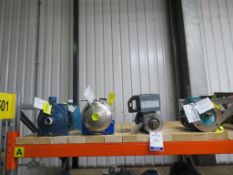 Shelf to contain 2x Calpeda 2/A/A 0.75KW 3 phase pump, Lowara LEA120/3/AV pump/motor, apex series IE