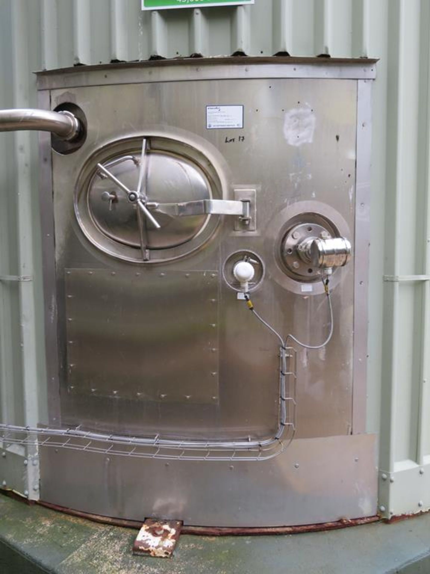 45,000 litre stainless steel lagged and clad whey - Image 2 of 5