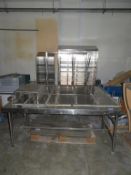 Qty of Stainless Steel Tables including Racks