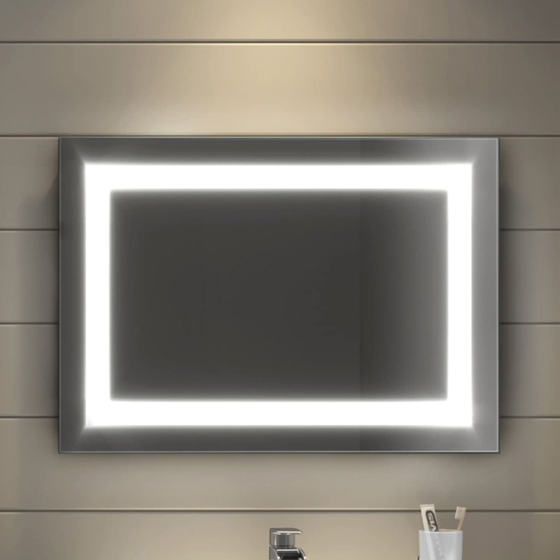 NEW 500x700mm Modern Illuminated Backlit LED Light Bathroom Mirror + Demister Pad. RRP £599.99.