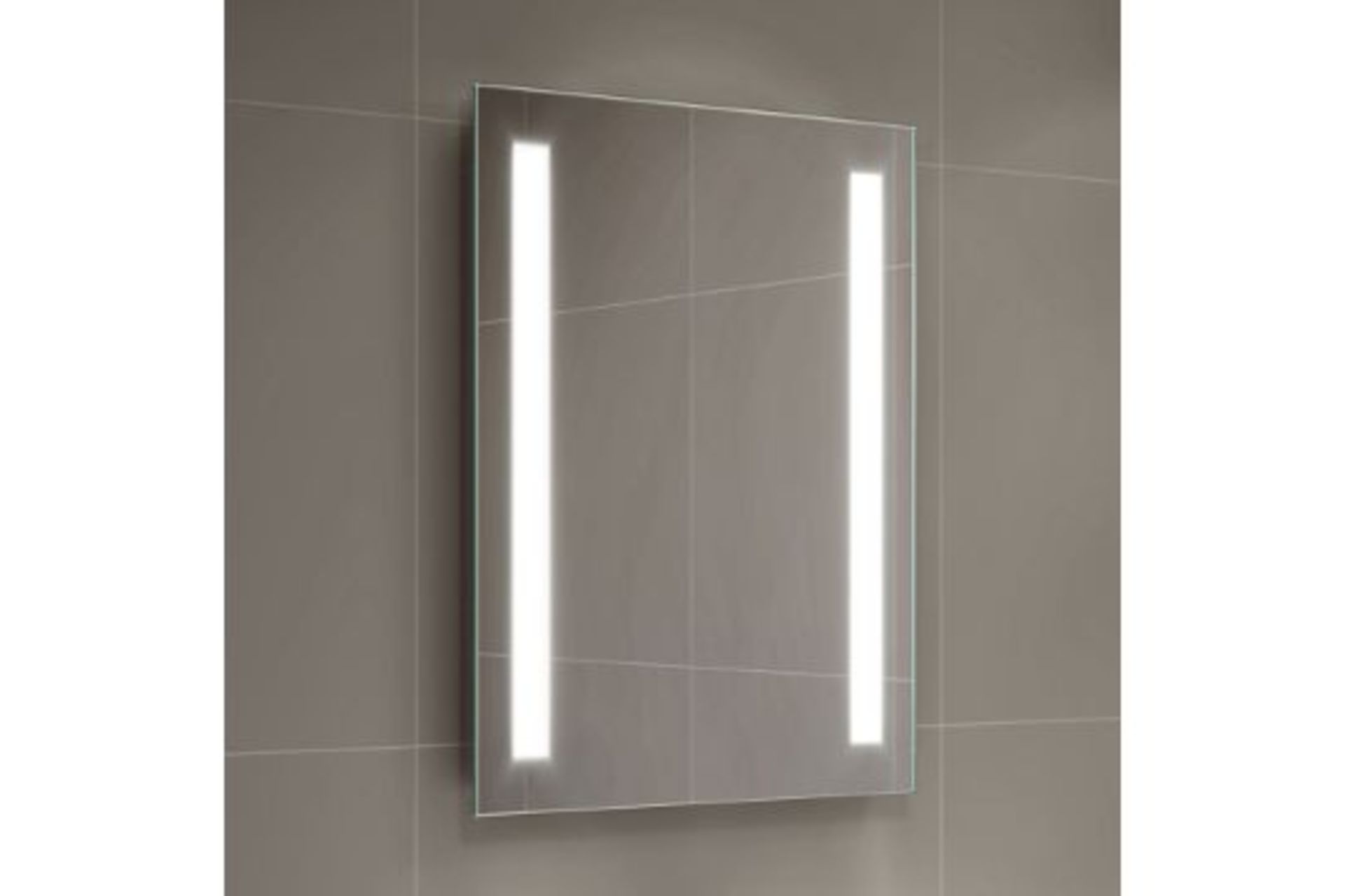 NEW 600x450mm Omega Illuminated LED Mirror.RRP £349.99.ML2108.Energy saving controlled On / Off