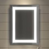 NEW 500x700mm Modern Illuminated Backlit LED Light Bathroom Mirror + Demister Pad. RRP £599.99.