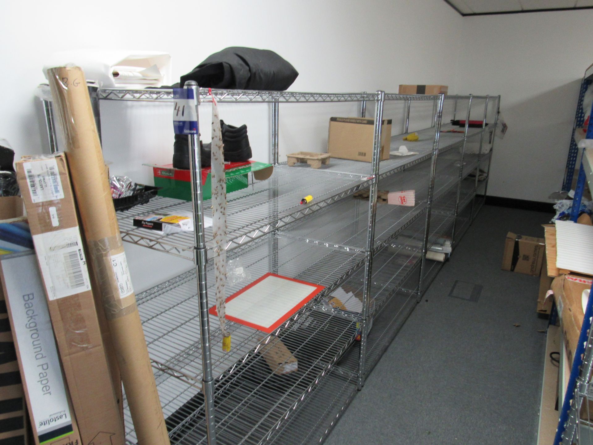 7 Bays Chromed Wire Shelving