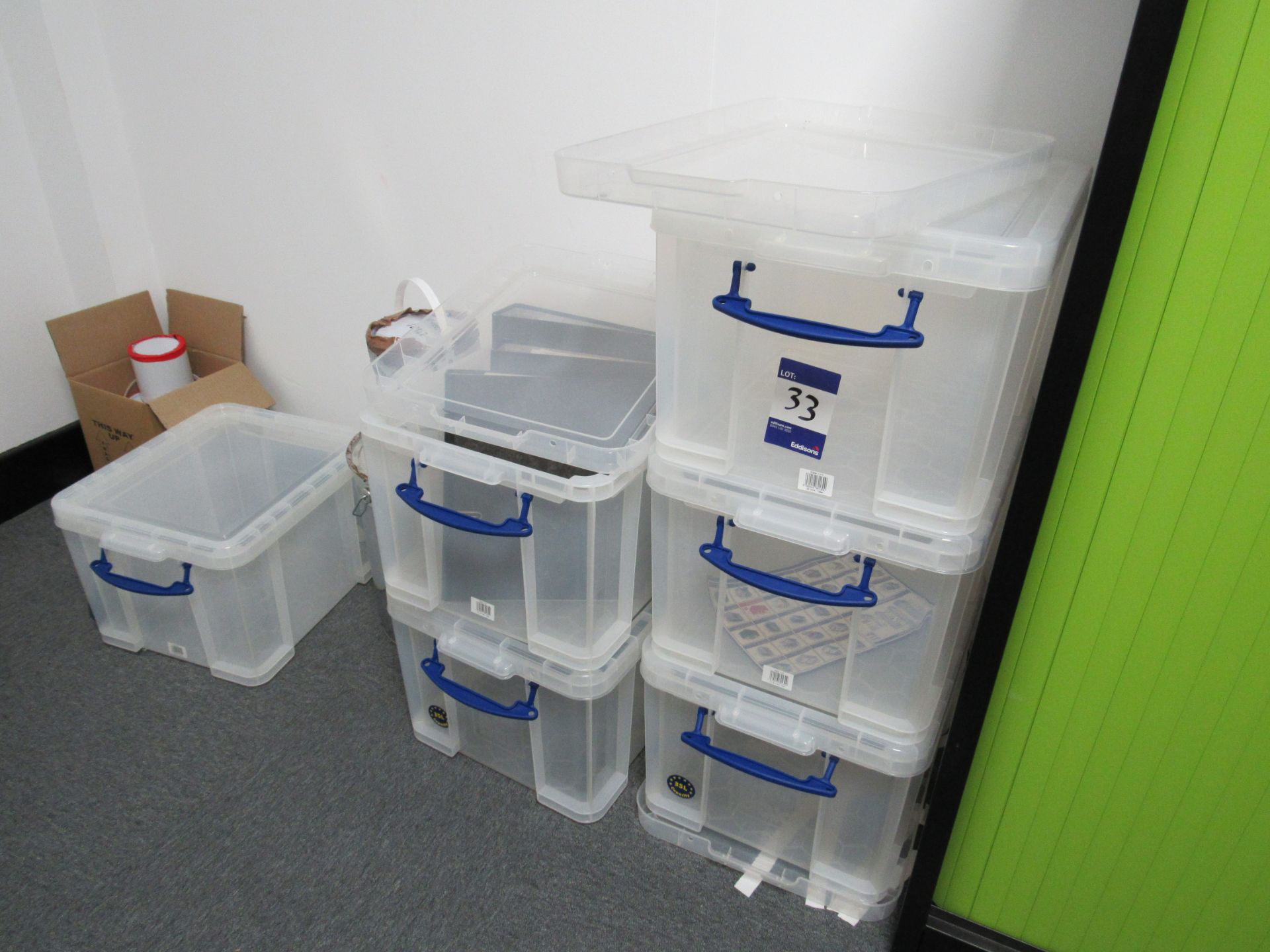 6 35L Really Useful Clear Boxes - Image 2 of 2