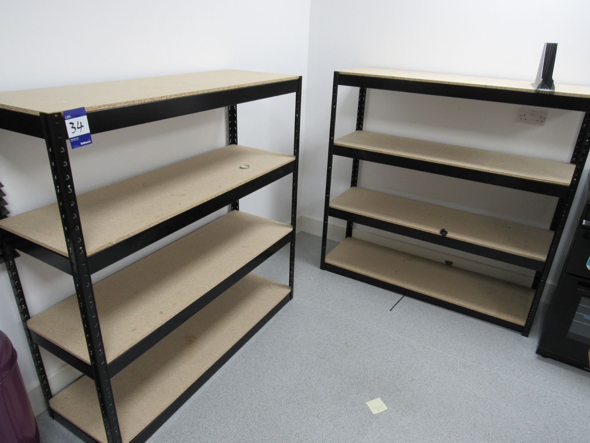 2 Steel Boltless Steel Shelf Units