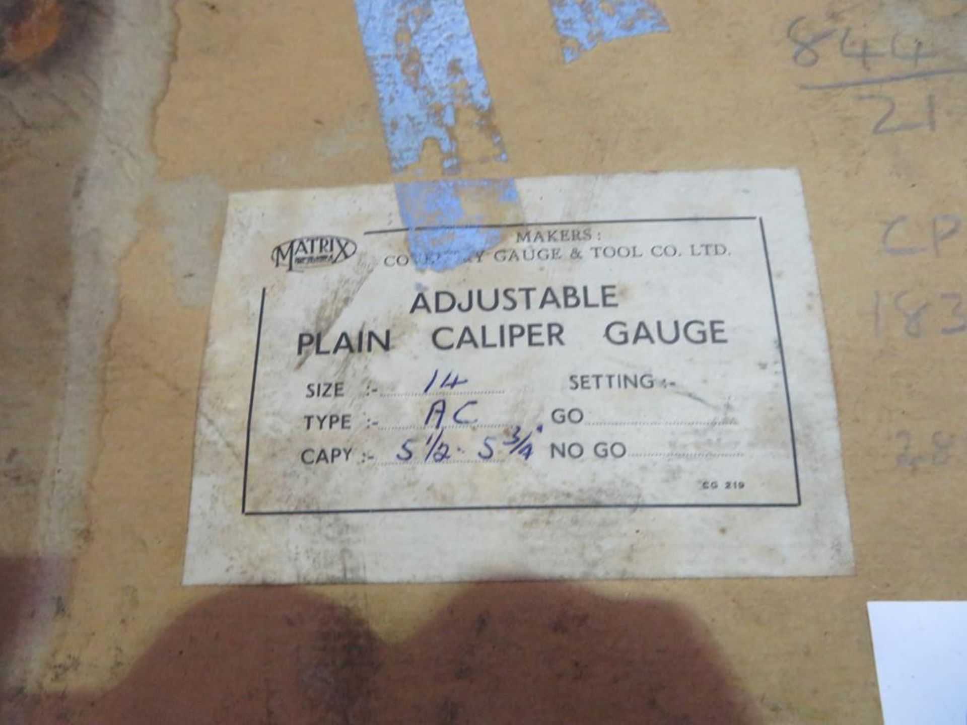 6 x adjustable plain caliper gauges - Image 3 of 5