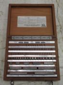 A complete Yorkshire Precision Gauges Ltd Tungsten Carbide Grade block gauge set