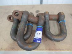 3 x Tonne 'D' Shackles