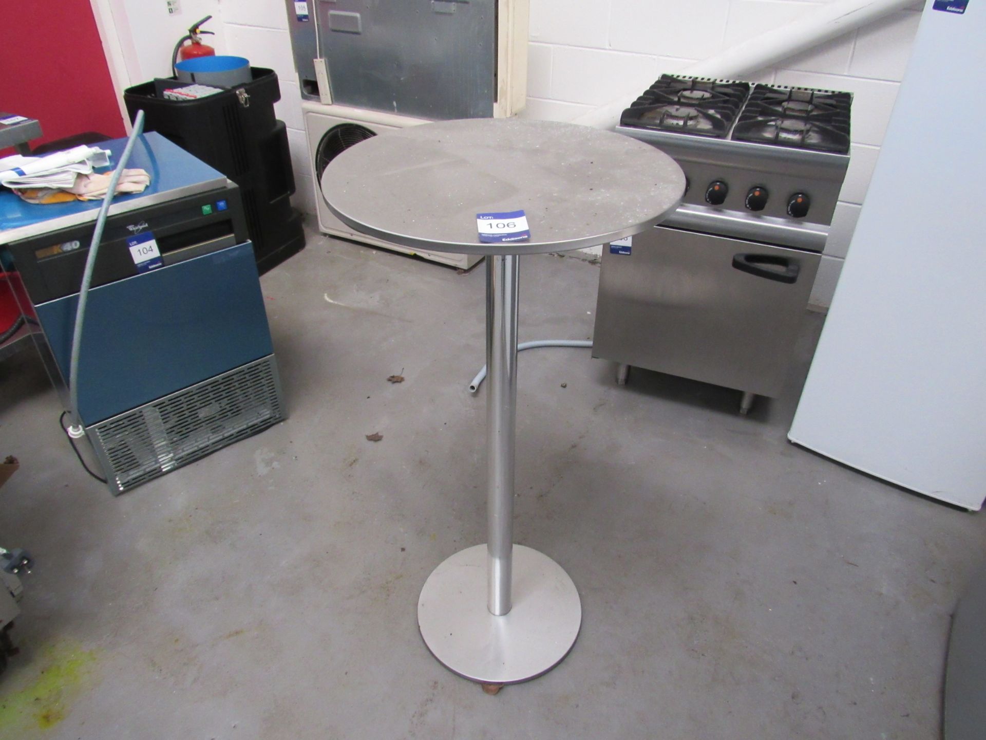 Stainless Steel Round High Table