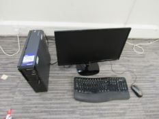 Lenovo Thinkcentre E73 Desktop PC, No HDD with LG 24MP57VQ-P Screen, Keyboard & Mouse