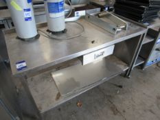 Stainless Steel Preparation Table with Under Shelf