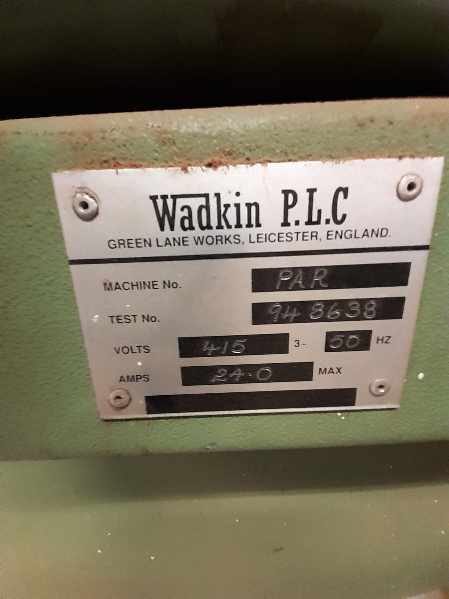 Wadkin Par Planer Thicknesser 2000mm Infeed Table - Image 3 of 4