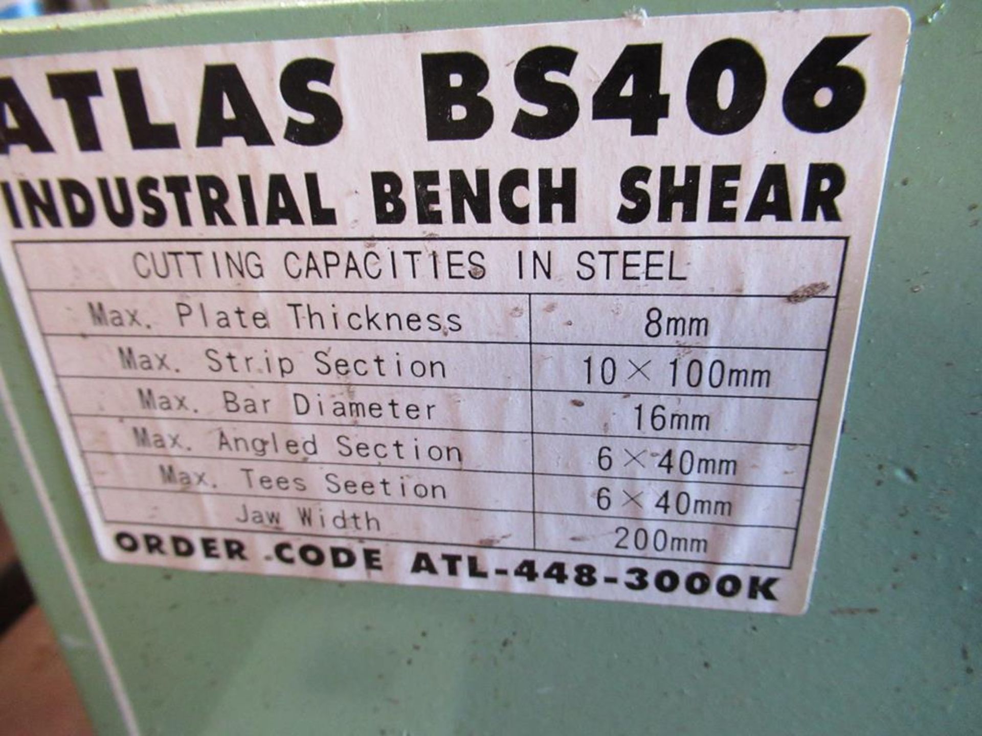 Atlas BS406 bench shear and a mitre shear - Image 2 of 3