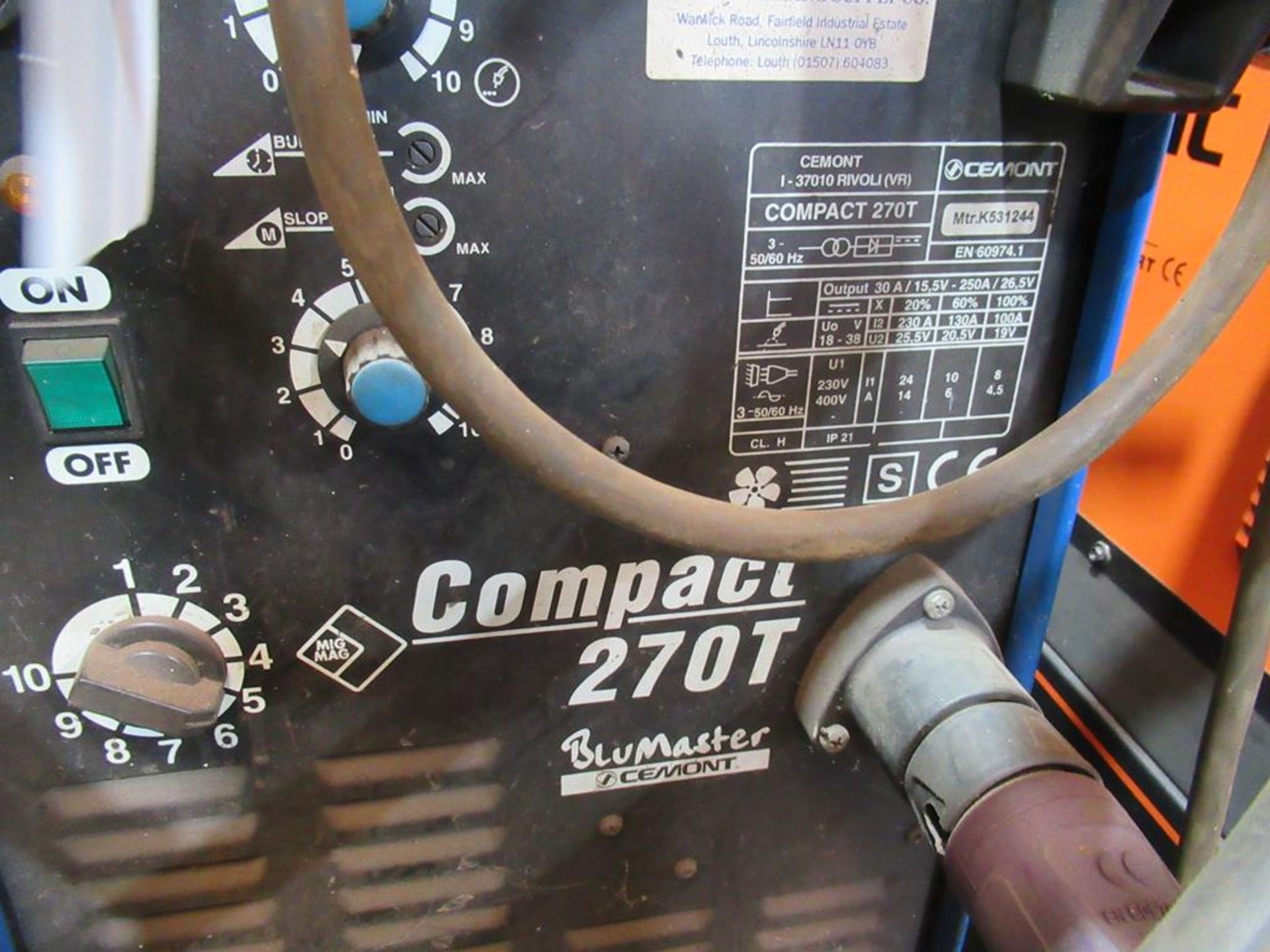 A Cemont compact 270T Bluemaster welder - Image 3 of 3