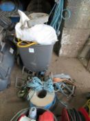 A qty of various ratchet, straps and rope etc.