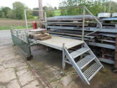 A galvanised loading/unloading platform