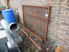 2 x steel gates and gate posts