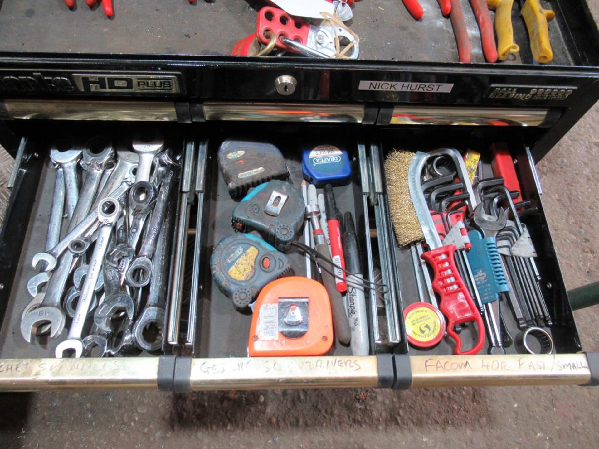 A Clarke HD Plus tool chest and contents complete with stand - Image 3 of 6