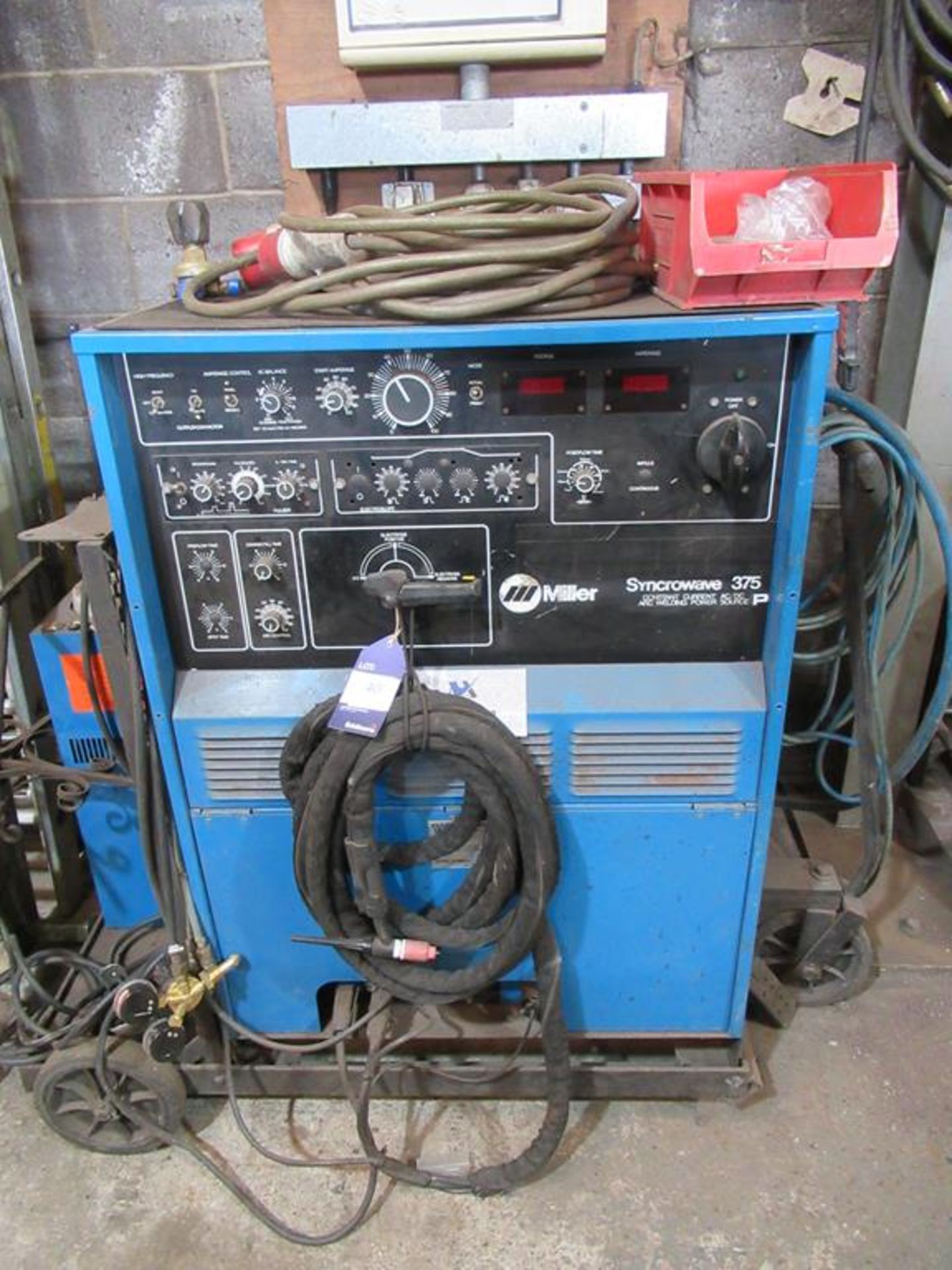 A Miller Syncrowave 375 constant current ARC welding power source AC/DC source