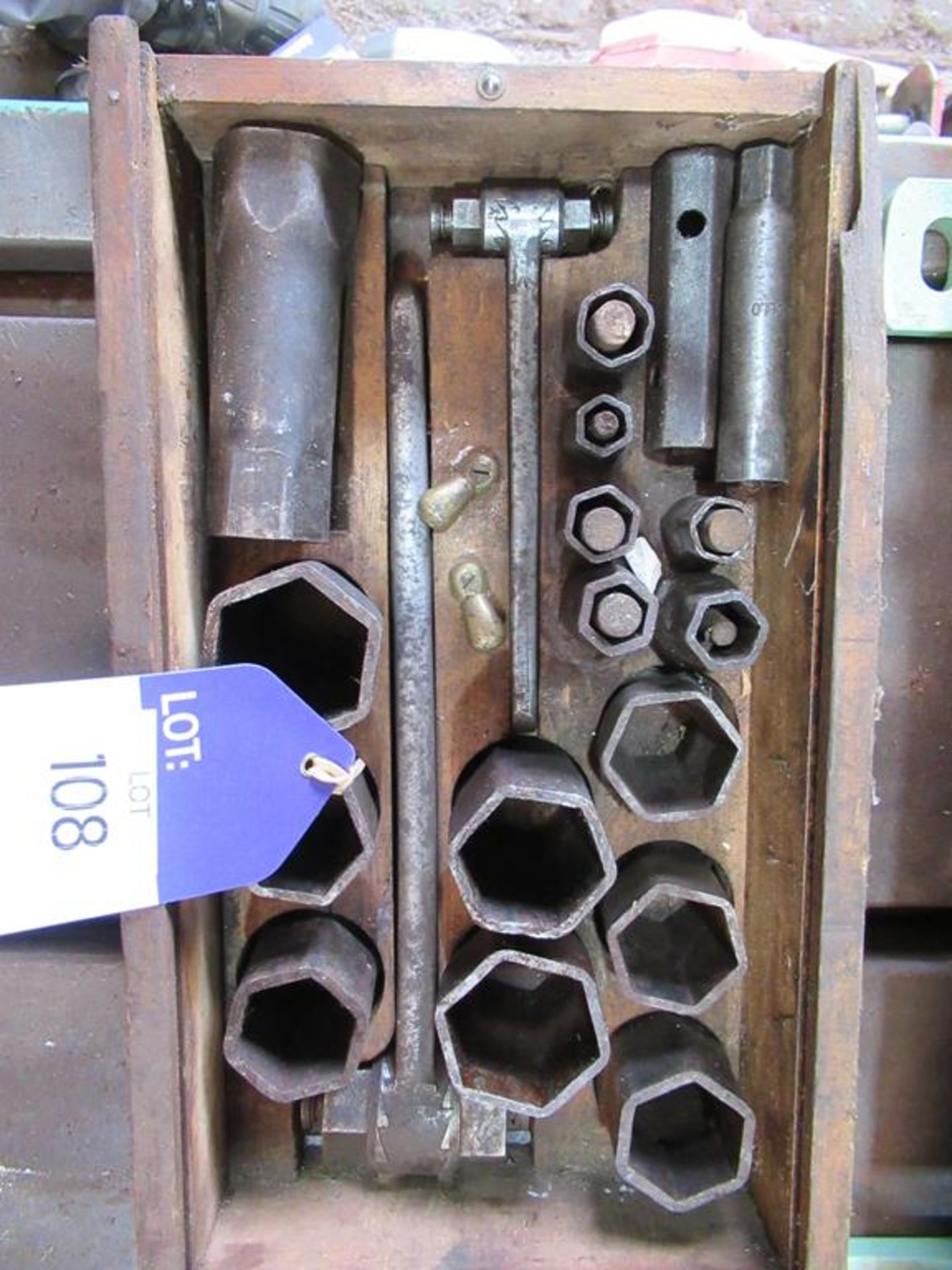 Vintage ratchet socket set "The Ferret Spanner No3 Socket Set" by Accles & Pollock of Oldbury - Image 3 of 5