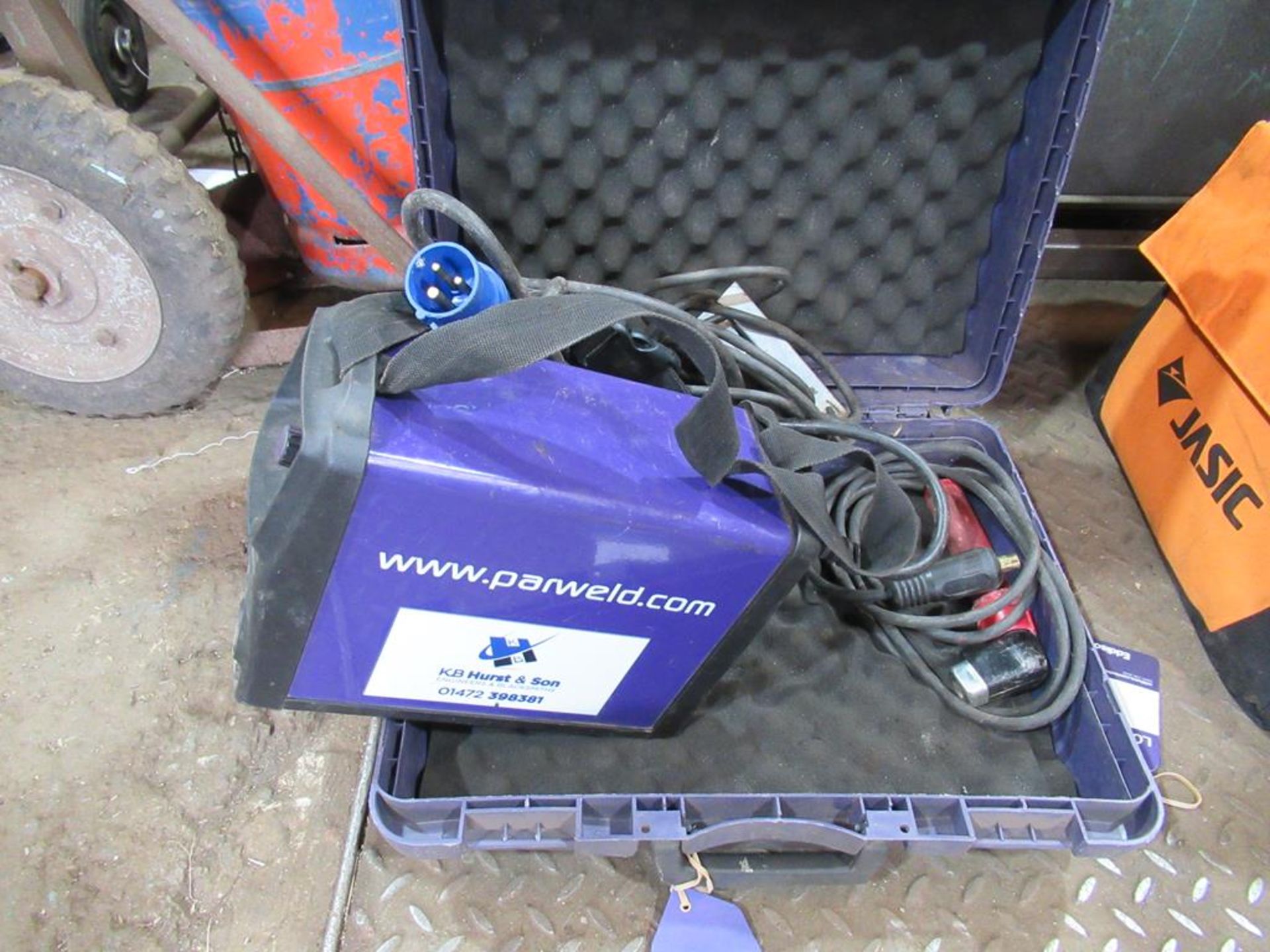 A Parweld XTI-160 cased welder 240V